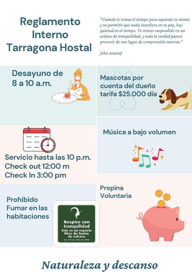 Tarragona Hostal Santa Rosa de Cabal Buitenkant foto